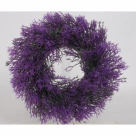 Umělý věnec Tráva fialová, pr. 30 cm