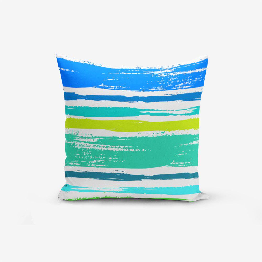 Povlak na polštář s příměsí bavlny Minimalist Cushion Covers Colorful Boyama Desen, 45 x 45 cm - Bonami.cz