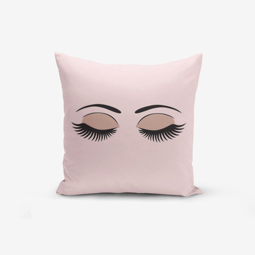 Povlak na polštář s příměsí bavlny Minimalist Cushion Covers Eye & Lash, 45 x 45 cm - Bonami.cz