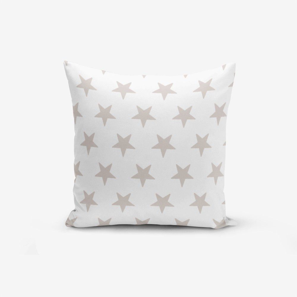 Povlak na polštář s příměsí bavlny Minimalist Cushion Covers Light Grey Star Modern, 45 x 45 cm - Bonami.cz