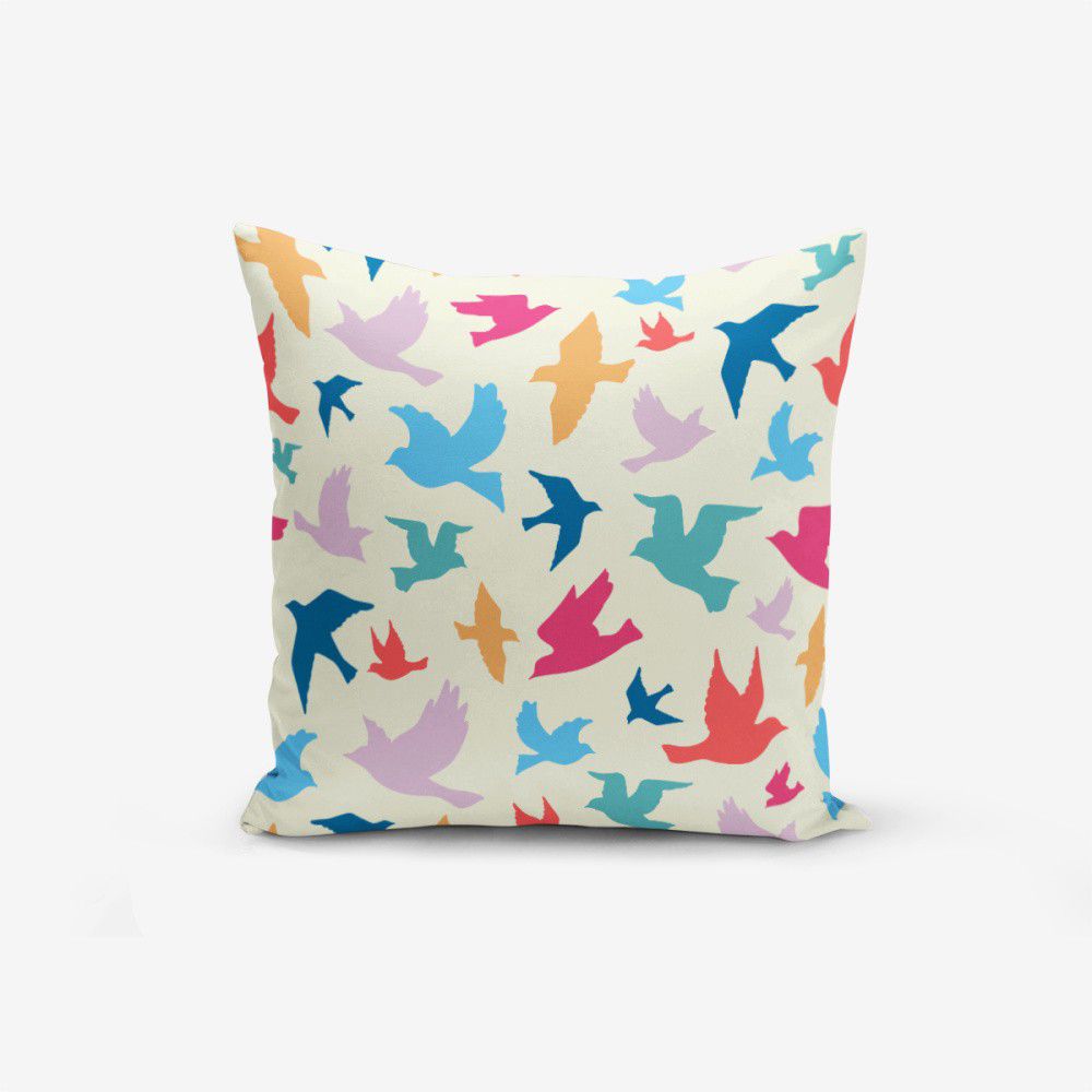Povlak na polštář s příměsí bavlny Minimalist Cushion Covers Modern Birds, 45 x 45 cm - Bonami.cz