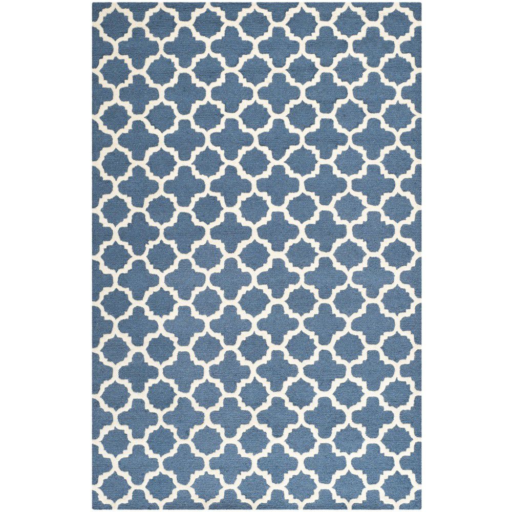 Modrý vlněný koberec Safavieh Bessa, 121 x 182 cm | InHaus.cz