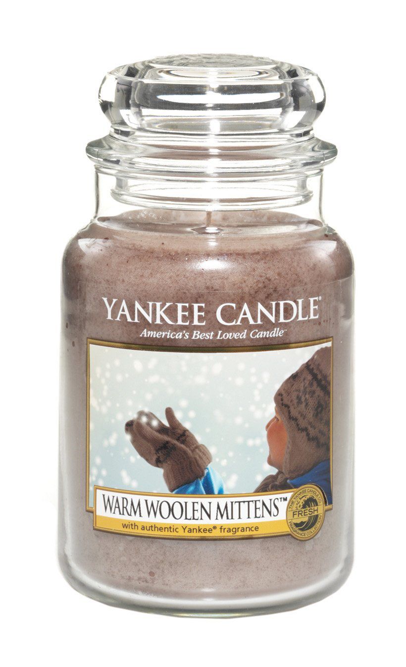 Yankee Candle vonná svíčka Warm Woolen Mittens Classic velká  - Different.cz