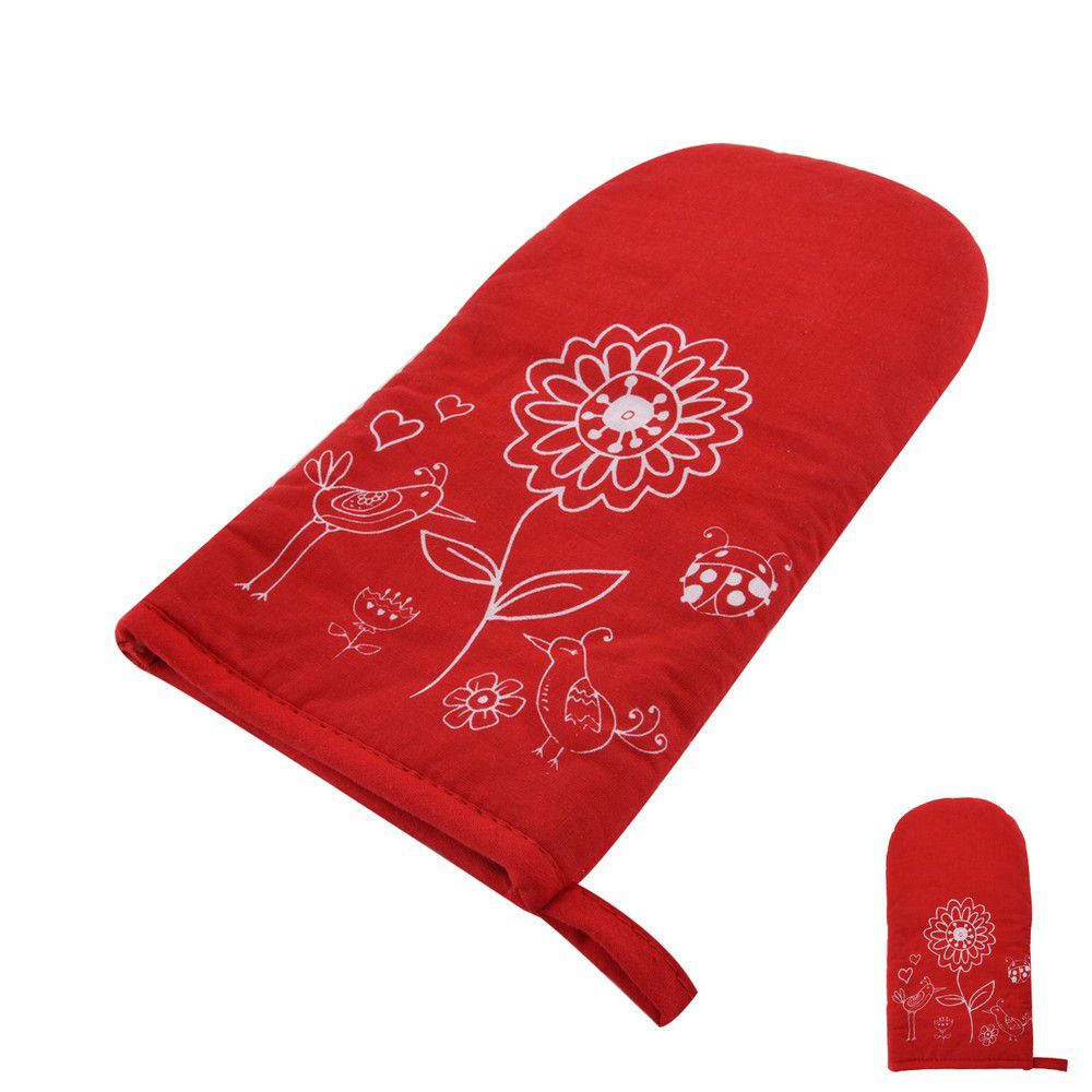 Červená teflonová rukavice s magnetem Orion Květ - Bonami.cz