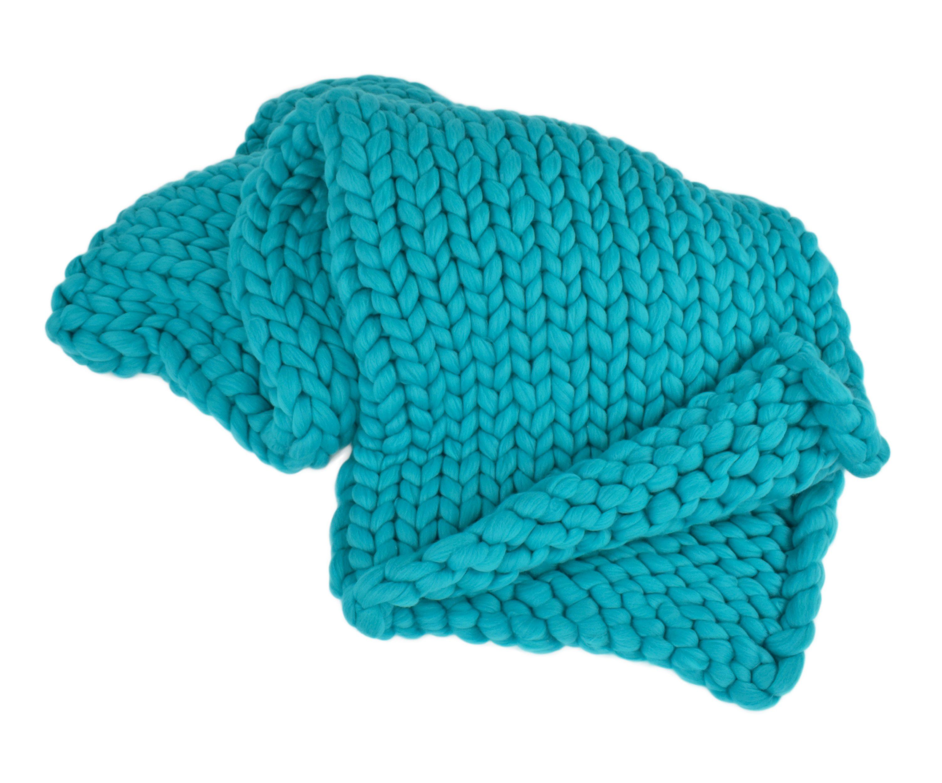 Benlemi Chunky blanket - Gigantická ručně pletená deka z evropské Merino vlny Rozměr: 60 x 80 cm - Benlemi.cz