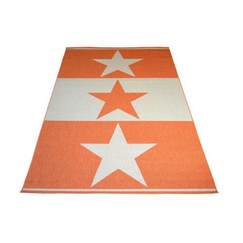 Oranžový vysoce odolný koberec Floorita Orange Star, 200 x 290 cm - Bonami.cz