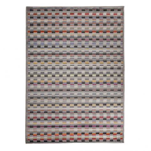 Šedý vysoce odolný koberec Floorita Optical Lento, 80 x 150 cm - Bonami.cz