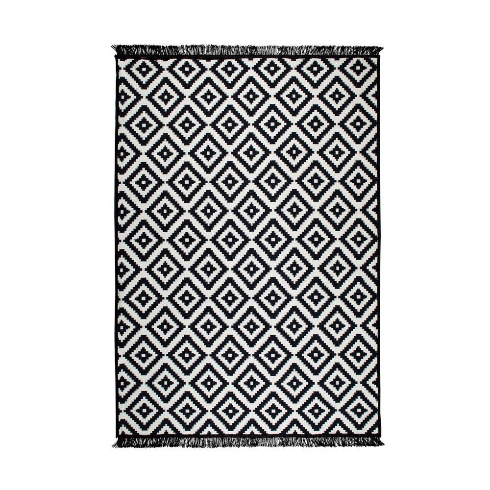 Černo-bílý oboustranný koberec Helen, 140 x 215 cm - Bonami.cz