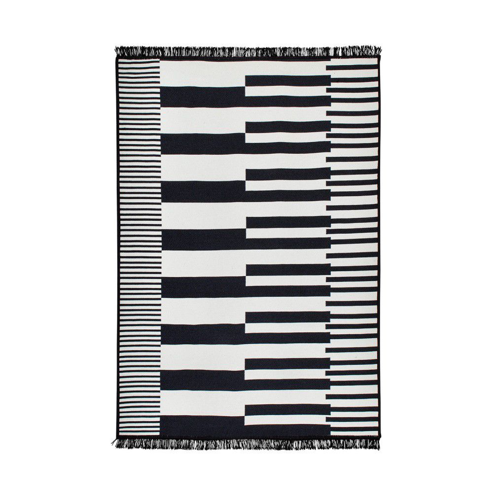Černo-bílý oboustranný koberec Klotho, 140 x 215 cm - Bonami.cz