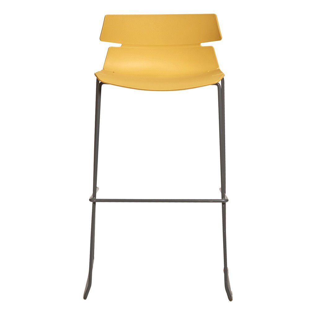 Sada 4 žlutých barových židlí Marckeric Doris - Bonami.cz