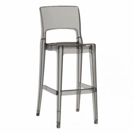 SCAB - Barová židle ISY ANTISHOCK vysoká - kouřová