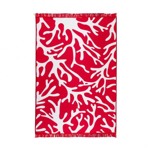 Červeno-bílý oboustranný koberec Coral Reef, 140 x 215 cm - Bonami.cz