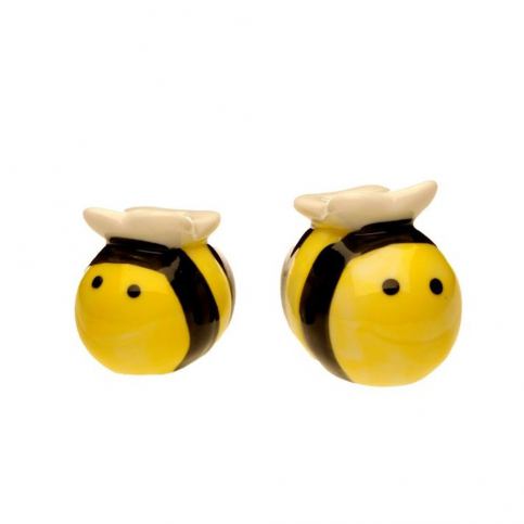 Slánka a pepřenka ve tvaru včeliček v dárkovém balení Just Mustard Meant to Bee - Bonami.cz