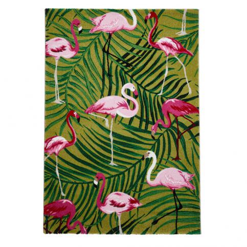 Zeleno-růžový koberec Think Rugs Havana, 80 x 150 cm - Bonami.cz