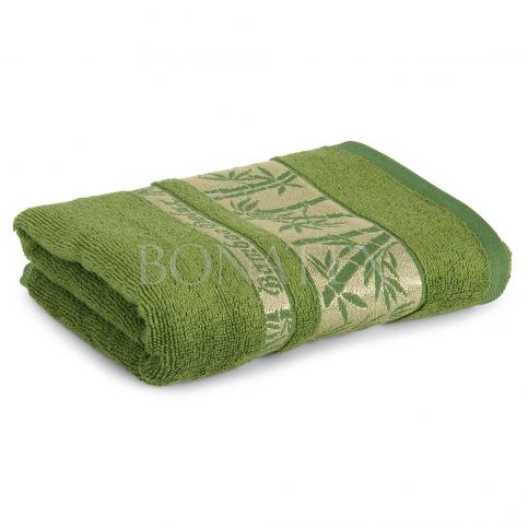 Bambusový ručník Bonia tmavě zelený - Bonatex.cz