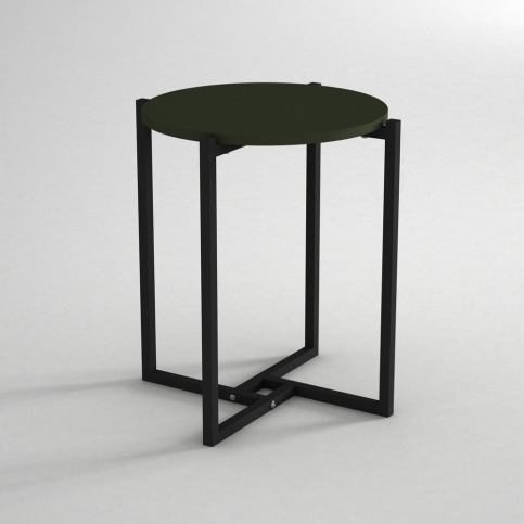 Odkládací stolek s deskou v tmavě zelené barvě Noce, ⌀ 49 cm - Bonami.cz