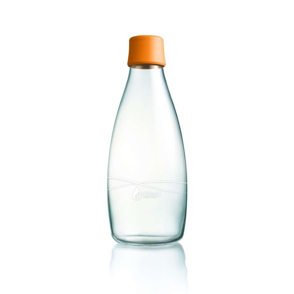 Oranžová skleněná lahev ReTap s doživotní zárukou, 800 ml - Bonami.cz