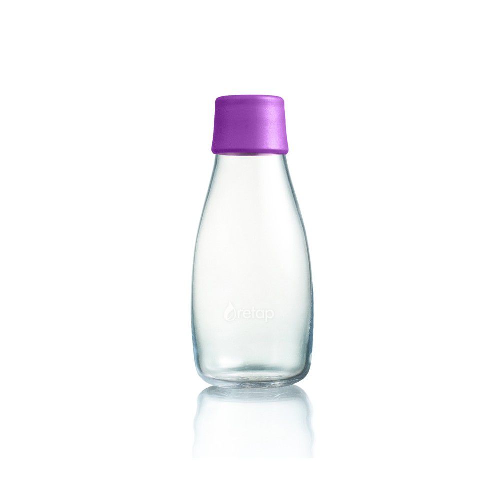 Fialová skleněná lahev ReTap, 300 ml - Bonami.cz