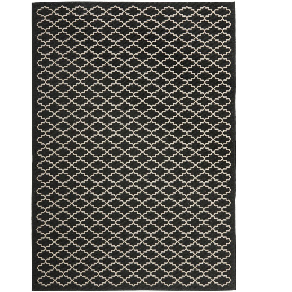 Černý koberec vhodný i do exteriéru Safavieh Gwen, 170 x 121 cm - Bonami.cz