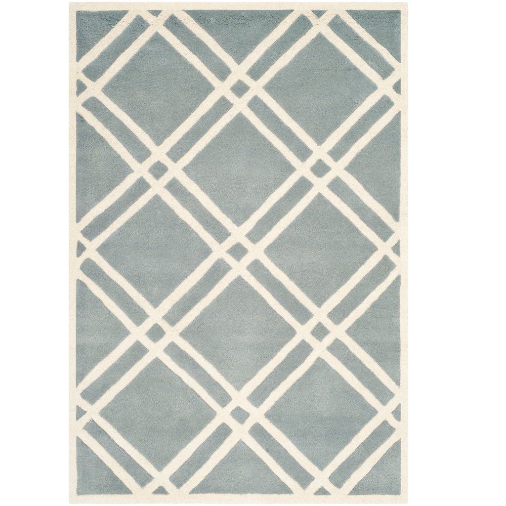 Světle modrý vlněný koberec Safavieh Cameron, 243 x 152 cm - Bonami.cz