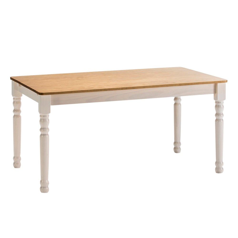 Bílý jídelní stůl z masivního borovicového dřeva Marckeric Iryna, 150 x 85 cm - Bonami.cz