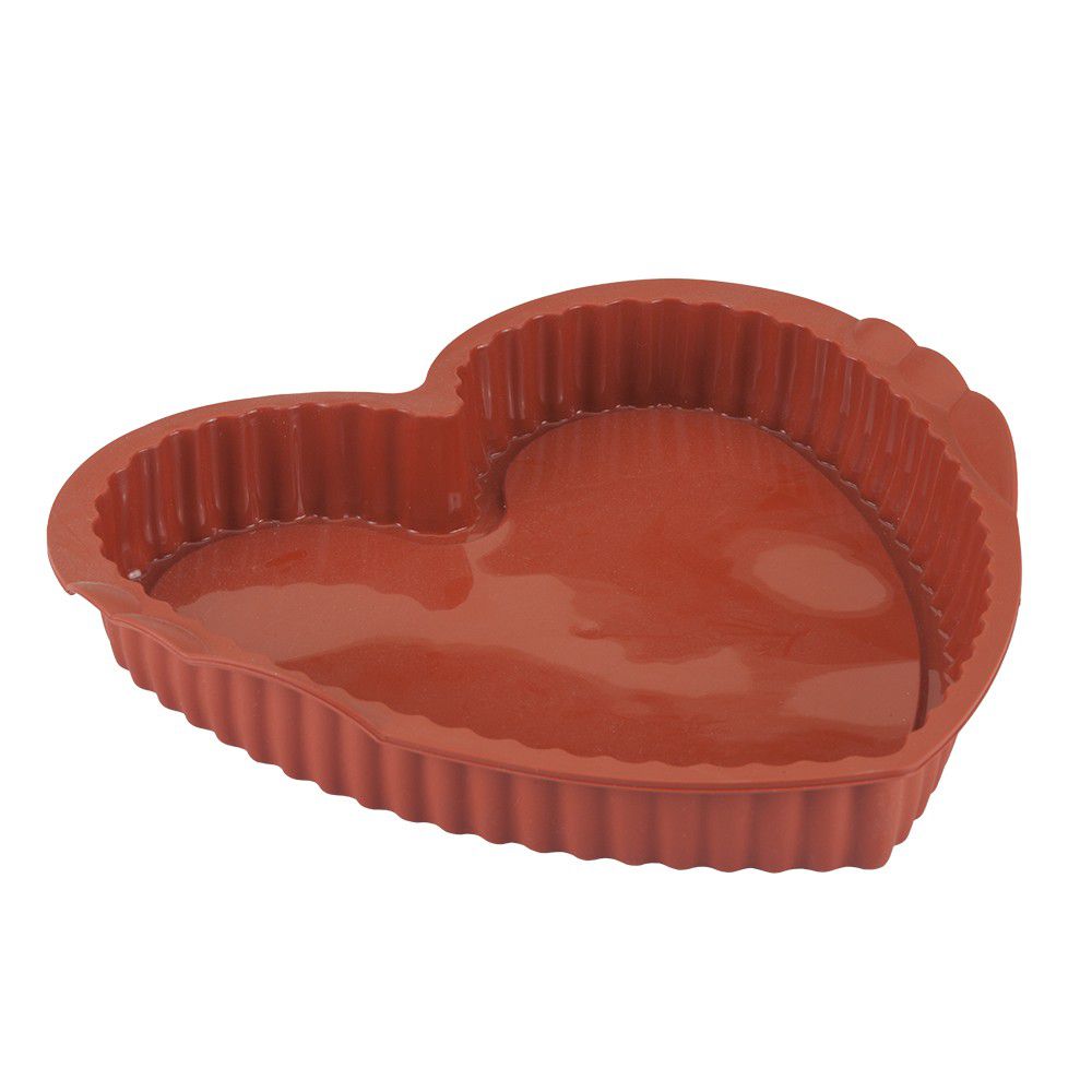 Silikonová forma na koláč ve tvaru srdce Metaltex, 24 x 23 cm - Bonami.cz