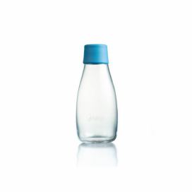 Světlemodrá skleněná lahev ReTap s doživotní zárukou, 300 ml