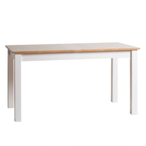 Bílý jídelní stůl z masivního borovicového dřeva Marckeric Jade, 120 x 70 cm - Bonami.cz