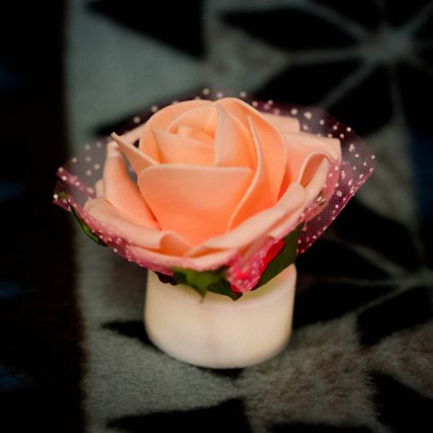 LED květ růže - Velký Košík