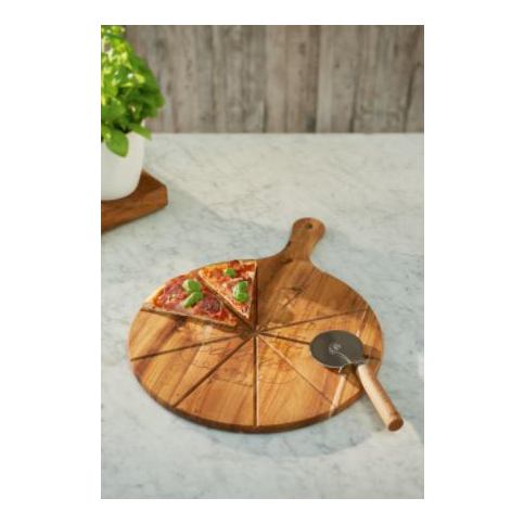 . Deska na krájení pizzy Nature, 36x2x49 cm - Alomi Design