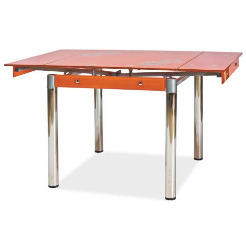 Casarredo Jídelní stůl GD-082 rozkládací oranžový - ATAN Nábytek
