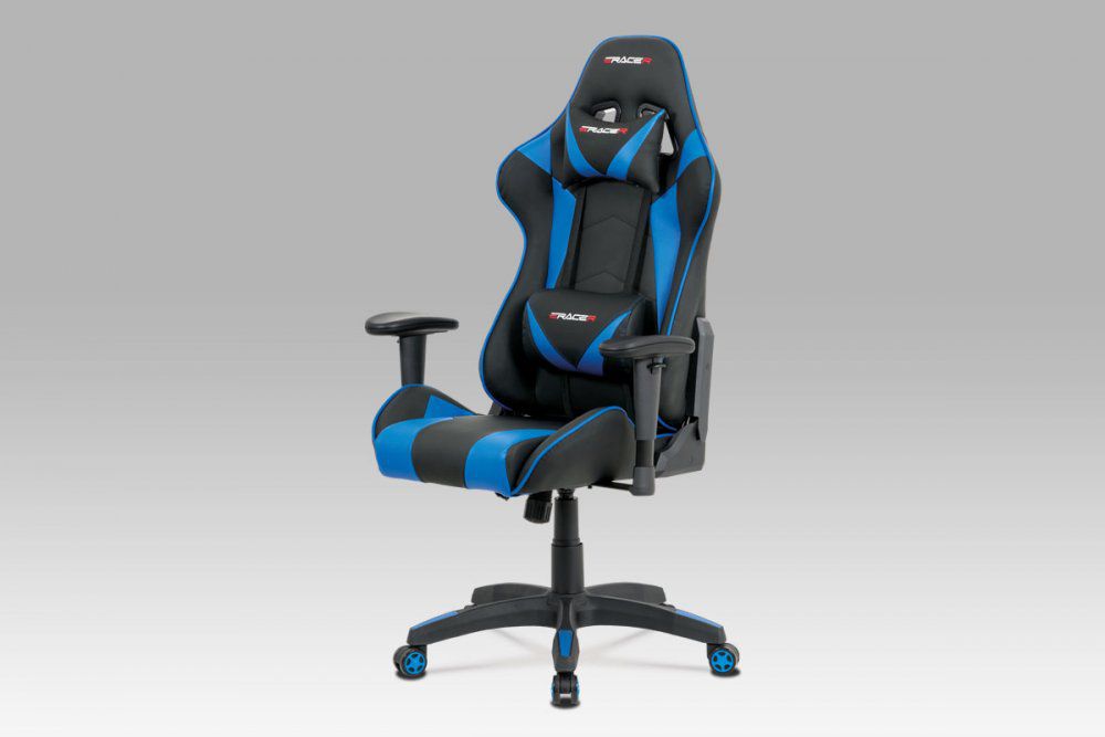 Kancelářská židle KA-F03 BLUE modrá / černá Autronic - DEKORHOME.CZ