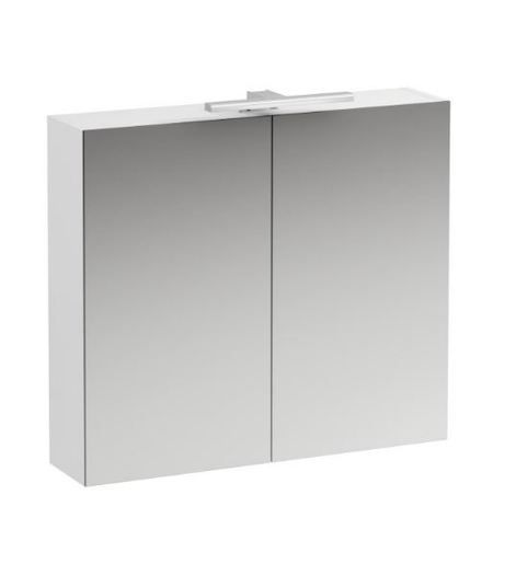 Zrcadlová skříňka s osvětlením Laufen Base 80x70 cm lamino H4028021102611 - Siko - koupelny - kuchyně