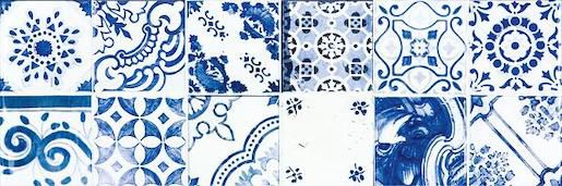 Dekor Rako Majolika modrá 20x60 cm lesk WARVE146.1 (bal.1,080 m2) - Siko - koupelny - kuchyně