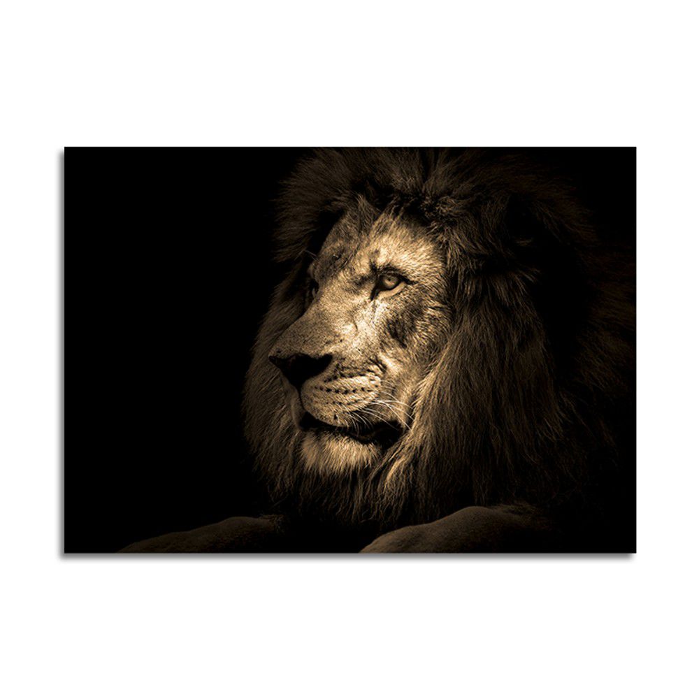 Skleněný obraz 100x70 cm Lion - Styler - Bonami.cz
