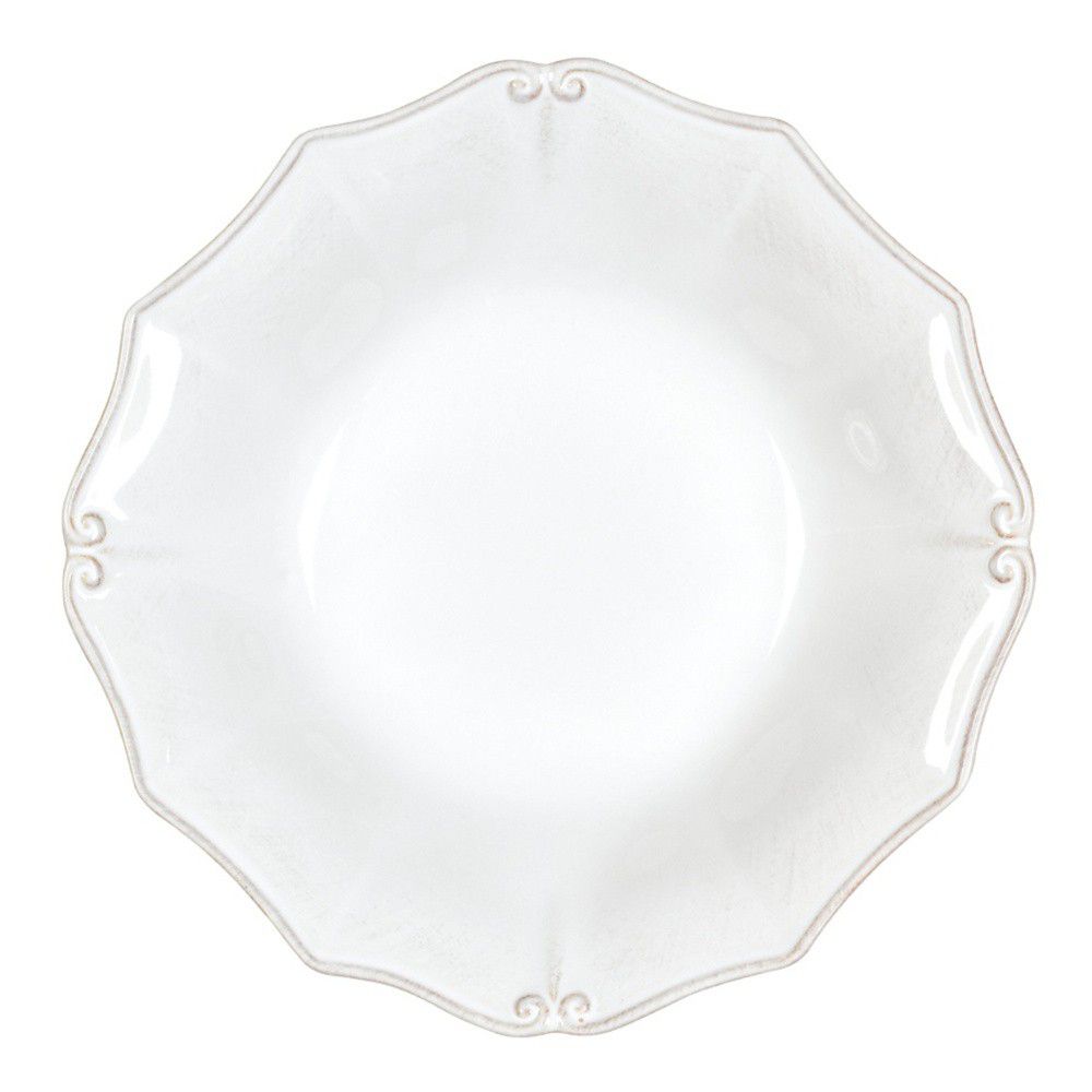 Bílý kameninový talíř na polévku Casafina Vintage Port Barroco, ⌀ 24 cm - Bonami.cz