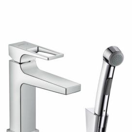 Umyvadlová baterie Hansgrohe Metropol s bidetovou sprškou chrom 74522000