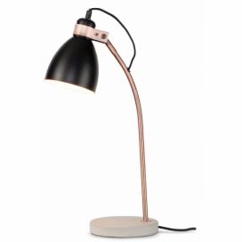 Černo-šedá stolní lampa s kovovým stínidlem (výška 50 cm) Denver – it\'s about RoMi