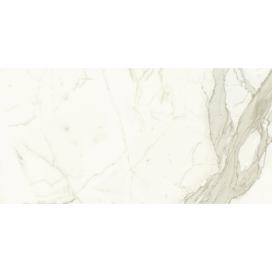 Dlažba Graniti Fiandre Marmi Maximum Calacatta 75x150 cm leštěná MML46715 (bal.2,250 m2)