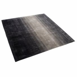 Koberec černo-šedý 200 x 200 cm krátkovlasý ERCIS
