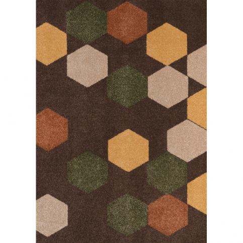 Hnědý koberec DECO CARPET Milano, 110 x 170 cm - Bonami.cz
