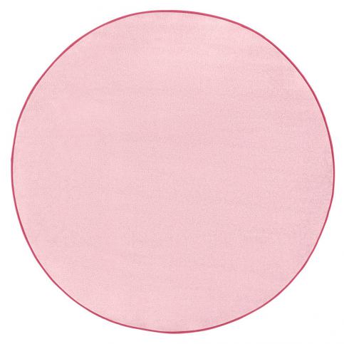 Světle růžový koberec Hanse Home, ⌀ 200 cm - Bonami.cz