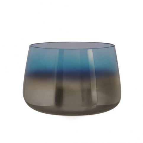 Modrá skleněná váza PT LIVING Oiled, výška 10 cm - Bonami.cz