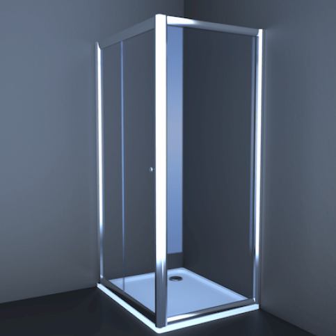 Boční stěna Anima T-Pro pevná 80 cm, čiré sklo, chrom profil TPSTENA80CRT - Siko - koupelny - kuchyně