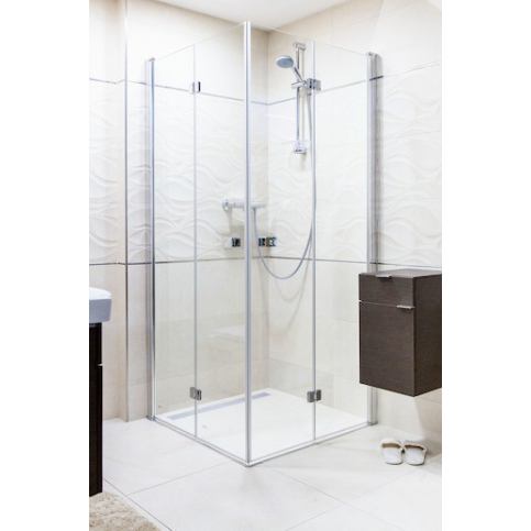 Sprchový kout Anima SK skládací 90 cm, čiré sklo, chrom profil SK9090 - Siko - koupelny - kuchyně