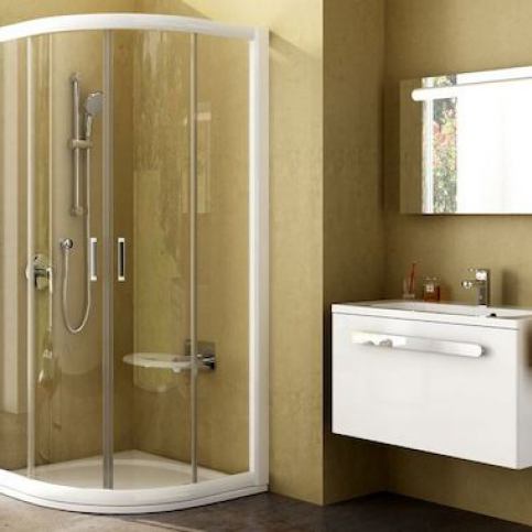Sprchový kout Rapier čtvrtkruh 100 cm, čiré sklo, satin profil 3L3A0U00Y1 - Siko - koupelny - kuchyně