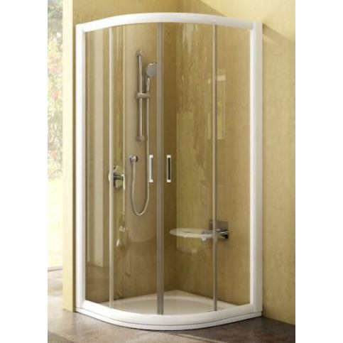 Sprchový kout Ravak Rapier čtvrtkruh 90 cm, čiré sklo, bílý profil 3L370100Y1 - Siko - koupelny - kuchyně