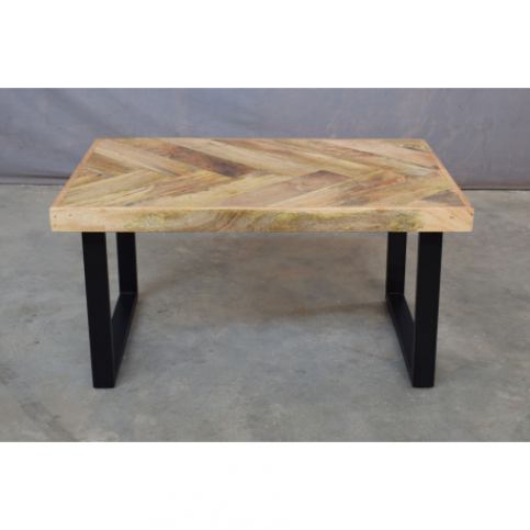 Konferenční stolek 90x60 z mangového dřeva, Mango natural - Lakšmi - Indický Nábytek.cz