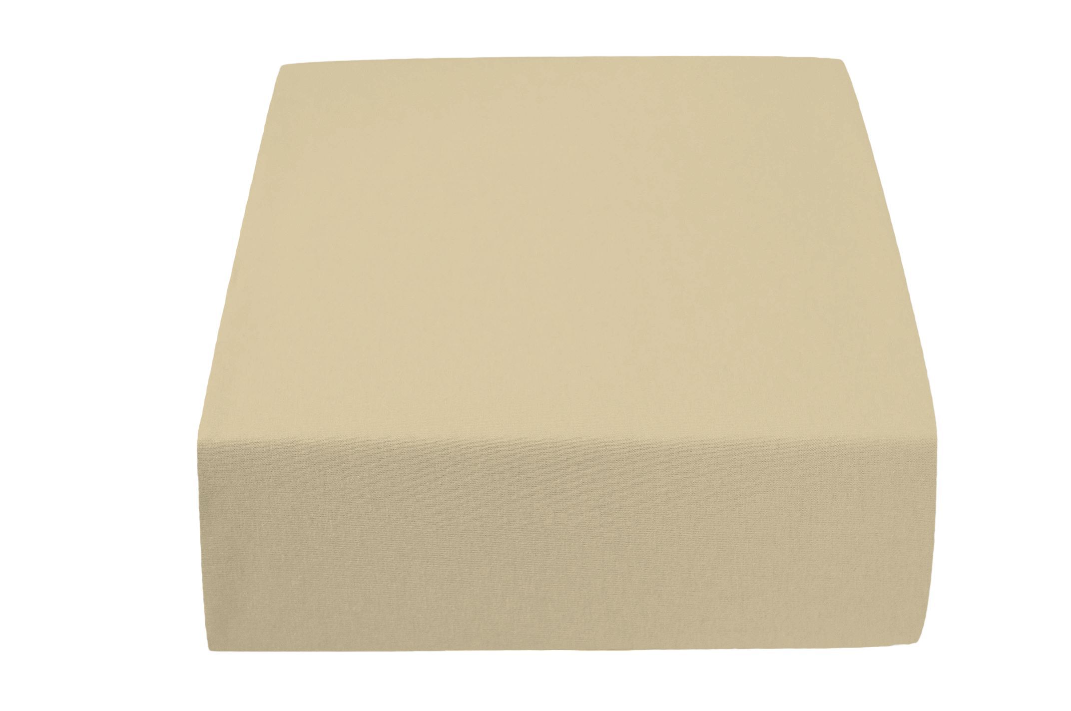 Jersey prostěradlo béžové 90x200 cm Gramáž (hustota vlákna): Standard (145 g/m2) - Výprodej Povlečení