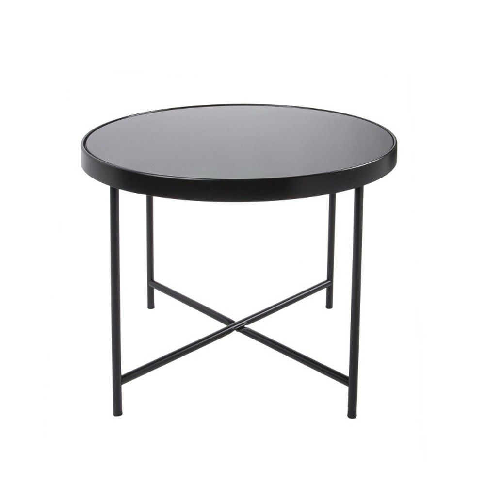 Černý konferenční stolek Leitmotiv Smooth XL, ⌀ 60 cm - Bonami.cz